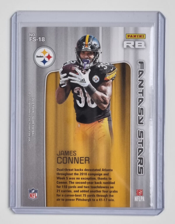 2019 Score Fantasy Stars #18 James Conner – Image 2