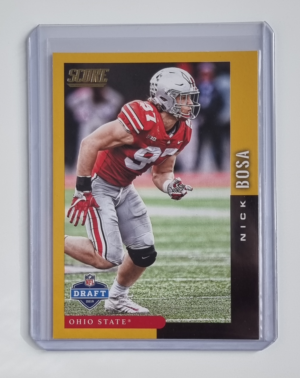2019 Score NFL Draft Gold #DFT4 Nick Bosa