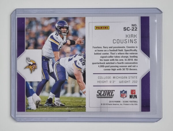 2019 Score Signal Callers #22 Kirk Cousins – Image 2