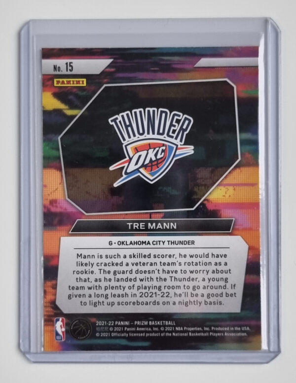 2021-22 Panini Prizm Instant Impact #15 Tre Mann – Image 2