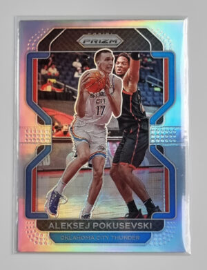 2021-22 Panini Prizm Prizms Silver #225 Aleksej Pokusevski