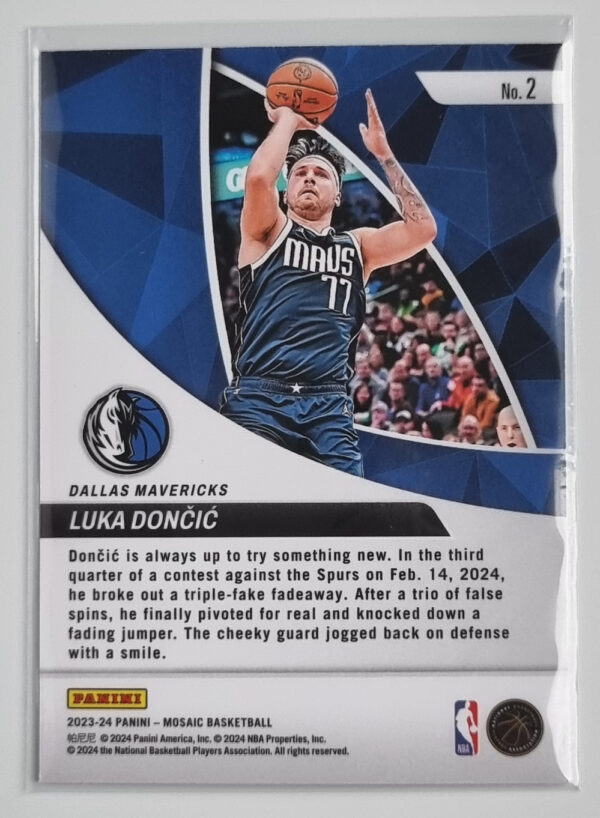 2023-24 Panini Mosaic Elevate #2 Luka Doncic – Image 2