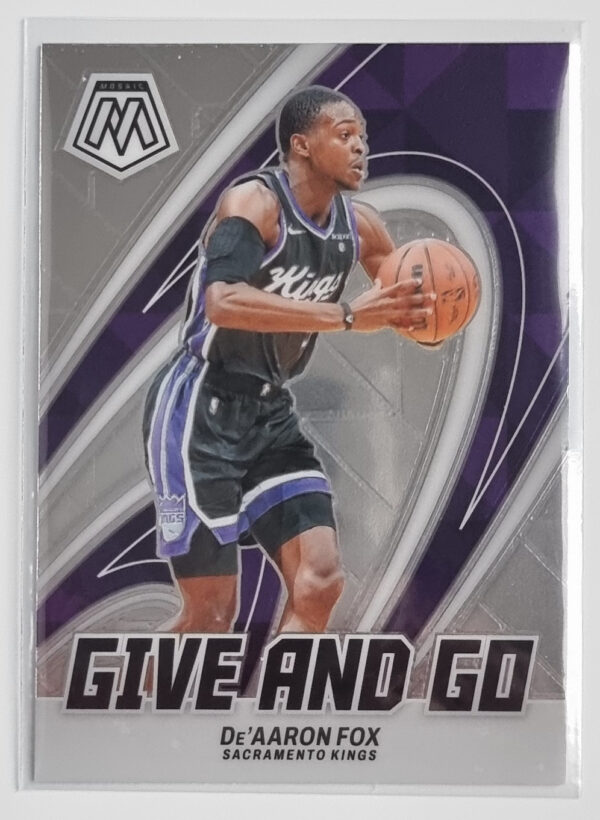 2023-24 Panini Mosaic Give and Go #4 De'Aaron Fox
