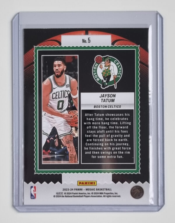 2023-24 Panini Mosaic Jam Masters #5 Jayson Tatum – Image 2