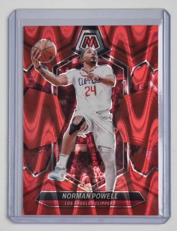 2023-24 Panini Mosaic Red Seismic #138 Norman Powell