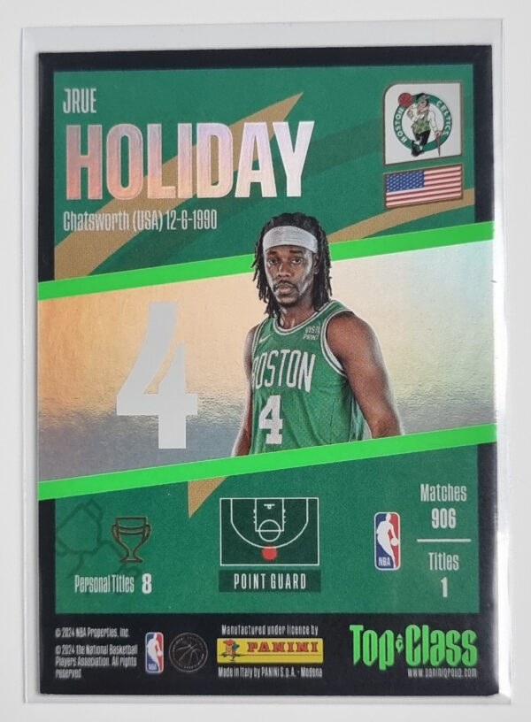 2023-24 Panini Top Class #181 Jrue Holiday/Winner – Image 2