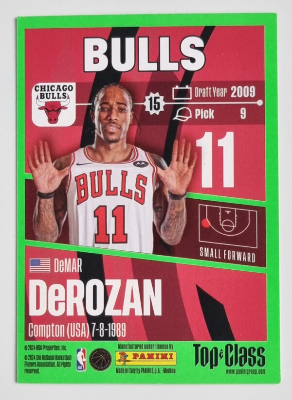 2023-24 Panini Top Class #22 DeMar DeRozan – Image 2