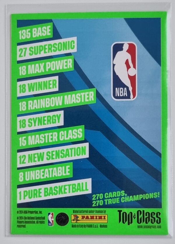 2023-24 Panini Top Class #266 Giannis Antetokounmpo/Tyrese Haliburton/Shai Gilgeous-Alexander/Nikola Jokic/Luka Doncic/Stephen Curry/Pure Basketball – Image 2