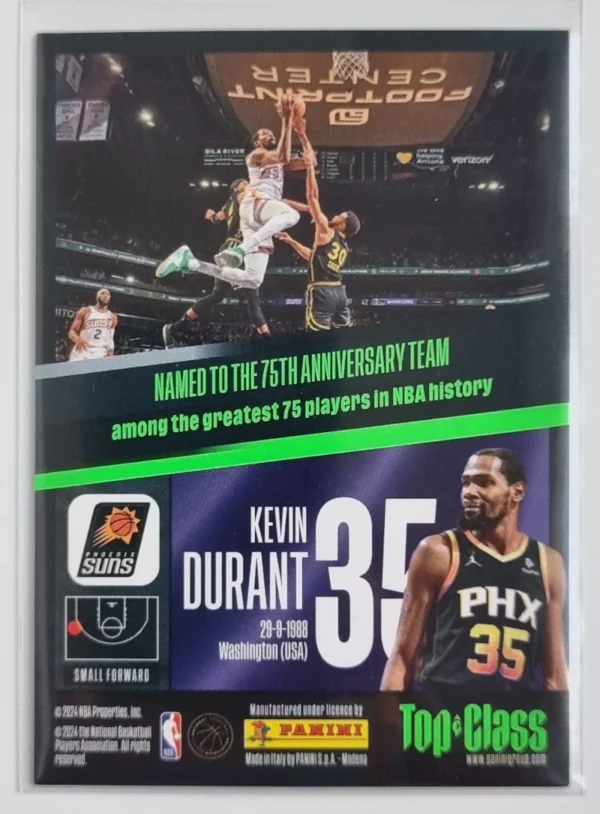 2023-24 Panini Top Class #270 Kevin Durant/Unbeatable – Image 2