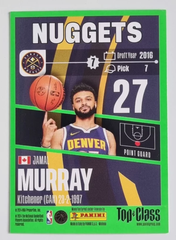 2023-24 Panini Top Class #71 Jamal Murray – Image 2
