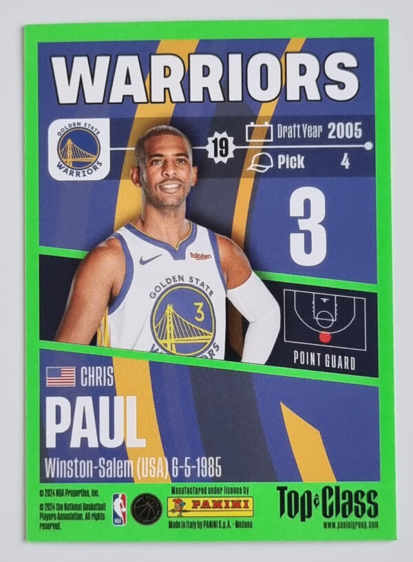 2023-24 Panini Top Class #78 Chris Paul – Image 2