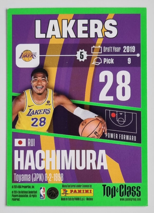 2023-24 Panini Top Class #93 Rui Hachimura – Image 2
