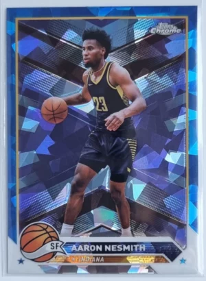 2023-24 Topps Chrome Blue Basketball Refractors #103 Aaron Nesmith