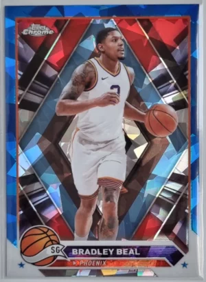 2023-24 Topps Chrome Blue Basketball Refractors #108 Bradley Beal