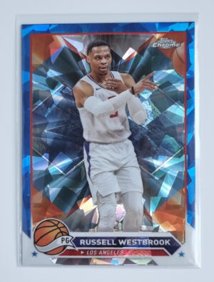 2023-24 Topps Chrome Blue Basketball Refractors #110 Russell Westbrook