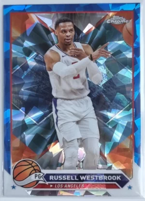 2023-24 Topps Chrome Blue Basketball Refractors #110 Russell Westbrook