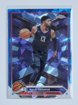 2023-24 Topps Chrome Blue Basketball Refractors #115 Paul George