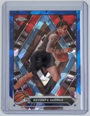 2023-24 Topps Chrome Blue Basketball Refractors #153 Keyonte George