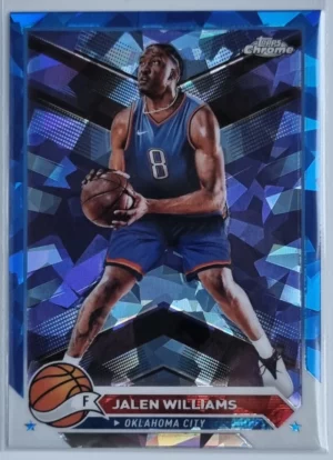 2023-24 Topps Chrome Blue Basketball Refractors #184 Jalen Williams