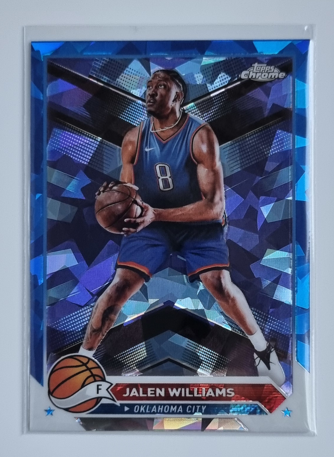 2023-24 Topps Chrome Blue Basketball Refractors #184 Jalen Williams