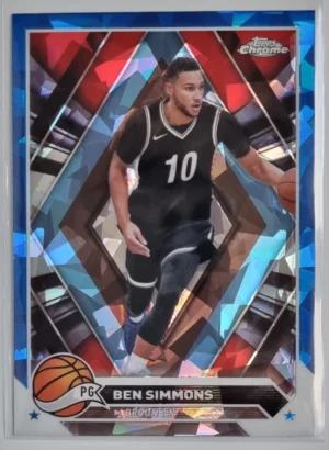 2023-24 Topps Chrome Blue Basketball Refractors #198 Ben Simmons