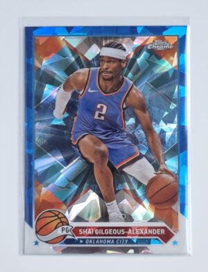 2023-24 Topps Chrome Blue Basketball Refractors #53 Shai Gilgeous-Alexander