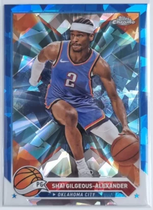 2023-24 Topps Chrome Blue Basketball Refractors #53 Shai Gilgeous-Alexander