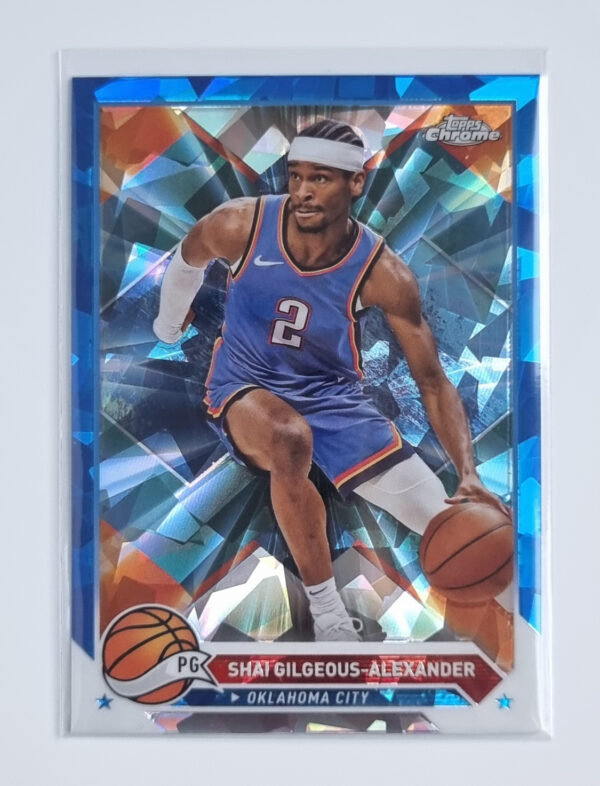2023-24 Topps Chrome Blue Basketball Refractors #53 Shai Gilgeous-Alexander