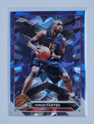 2023-24 Topps Chrome Blue Basketball Refractors #82 Vince Carter
