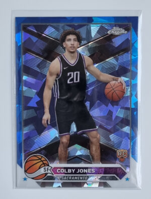 2023-24 Topps Chrome Blue Basketball Refractors #91 Colby Jones
