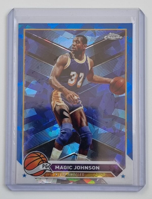 2023-24 Topps Chrome Sapphire #97 Magic Johnson