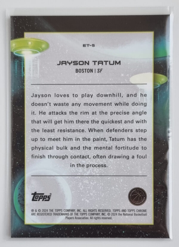 2023-24 Topps Cosmic Chrome Extraterrestrial Talent #ET5 Jayson Tatum – Image 2