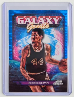 2023-24 Topps Cosmic Chrome Galaxy Greats Blue Moon Refractors #GG32 George Gervin