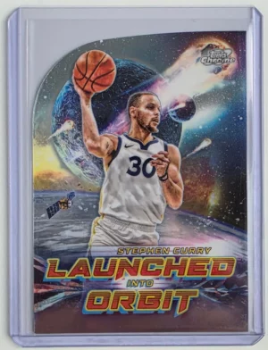 2023-24 Topps Cosmic Chrome Launched Into Orbit #LIO19 Stephen Curry