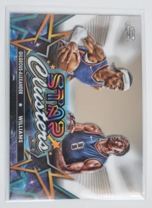 2023-24 Topps Cosmic Chrome Star Clusters #SC5 Jalen Williams/Shai Gilgeous-Alexander