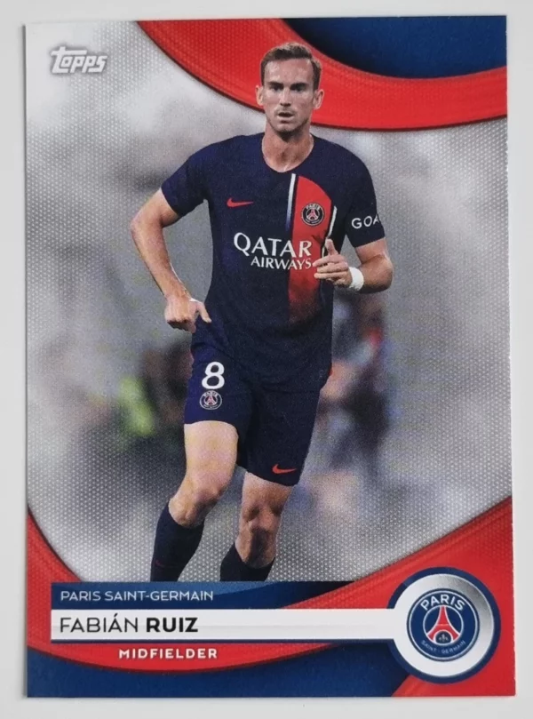 2023-24 Topps Paris Saint-Germain Team Set #13 Fabian Ruiz