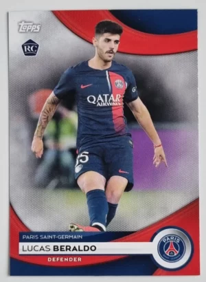 2023-24 Topps Paris Saint-Germain Team Set #24 Lucas Beraldo