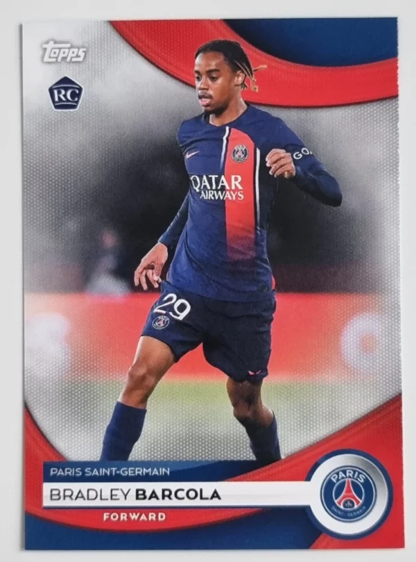 2023-24 Topps Paris Saint-Germain Team Set #25 Bradley Barcola