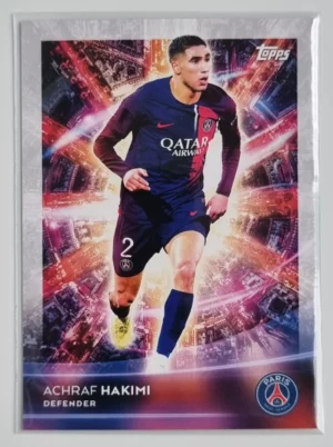 2023-24 Topps Paris Saint-Germain Team Set #28 Light Up Achraf Hakimi
