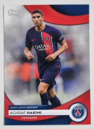 2023-24 Topps Paris Saint-Germain Team Set #4 Achraf Hakimi