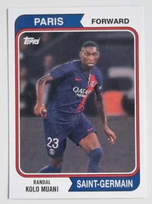 2023-24 Topps Paris Saint-Germain Team Set #45 1974 Topps Randal Kolo Muani