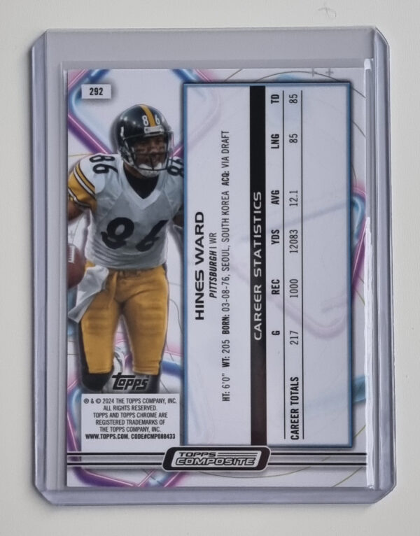 2023 Topps Composite #292 Hines Ward COSMIC – Image 2
