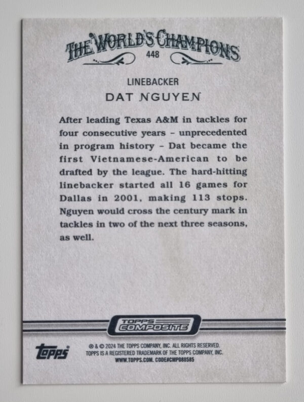 2023 Topps Composite #448 Dat Nguyen A&G – Image 2
