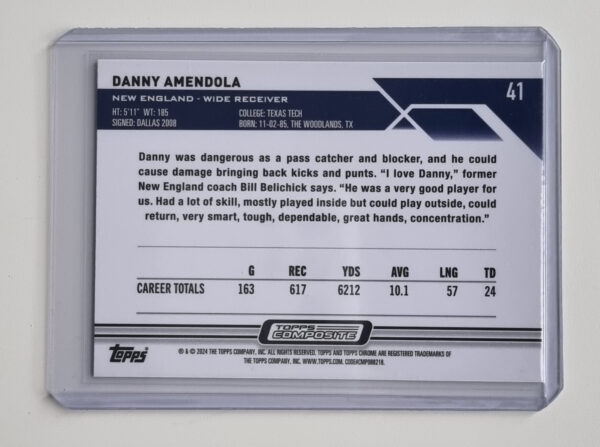 2023 Topps Composite Chrome X-Fractors #41 Danny Amendola – Image 2