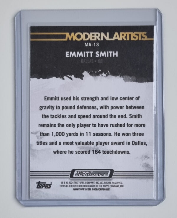 2023 Topps Composite Modern Artists #MA13 Emmitt Smith – Image 2