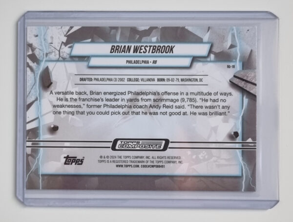 2023 Topps Composite Resurgence Grounded #RG18 Brian Westbrook – Image 2