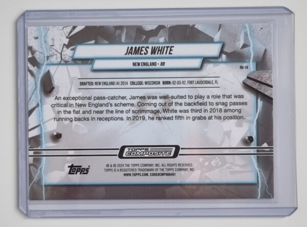 2023 Topps Composite Resurgence Grounded Xfractors #RG14 James White – Image 2