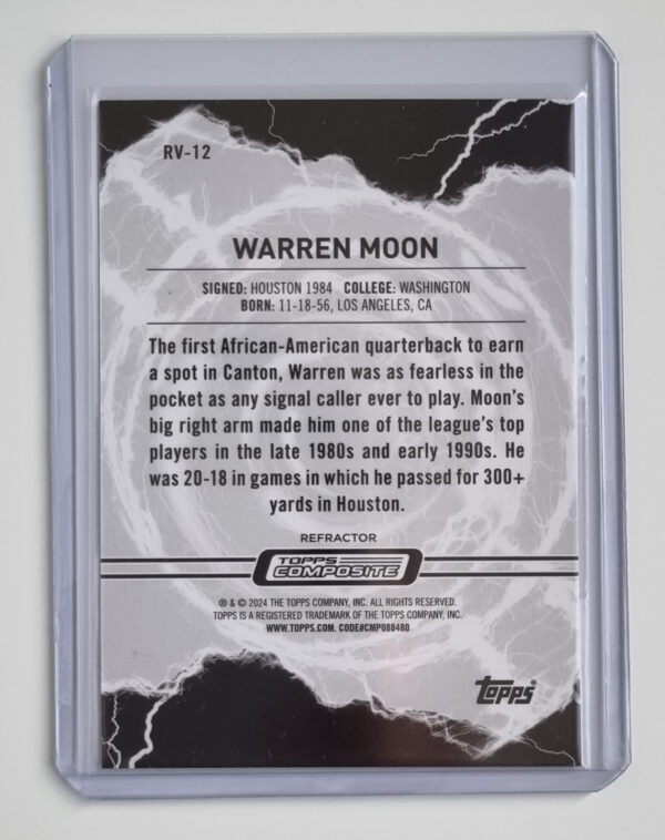 2023 Topps Composite Resurgence Voltaic Refractors #RV12 Warren Moon – Image 2