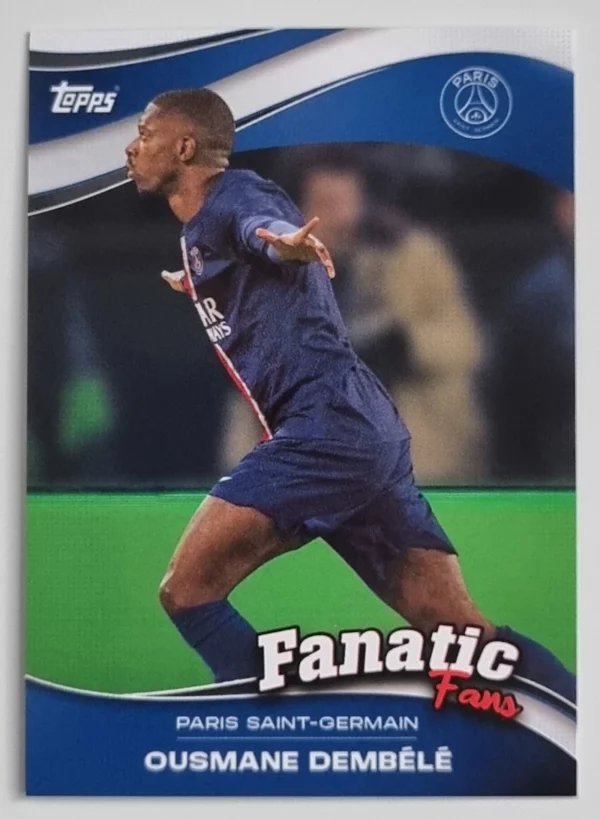 2024-25 Topps Paris Saint-Germain Fan Set Fanatic Fans #FF3 Ousmane Dembele