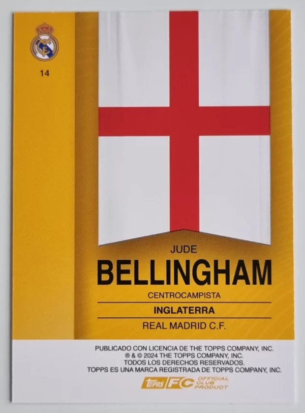 2024-25 Topps Real Madrid CF Fan Set #14 Jude Bellingham – Image 2